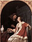 A meal of Oysters by Frans van Mieris